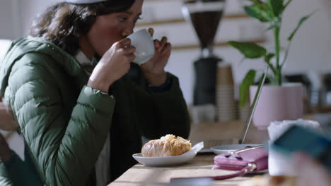 close up hands woman using smartphone texting typing email messages working online sharing business ideas on social media relaxing in cafe