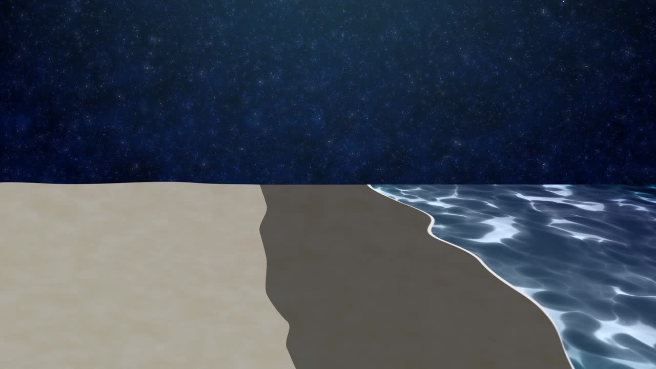 Night beach Looping animated background. 1080p.mp4