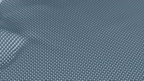 abstract 3d pattern of shiny grey spheres