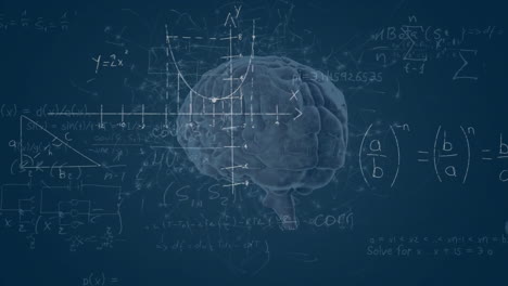 Animación-Del-Procesamiento-De-Datos-Matemáticos-Sobre-El-Cerebro-Humano