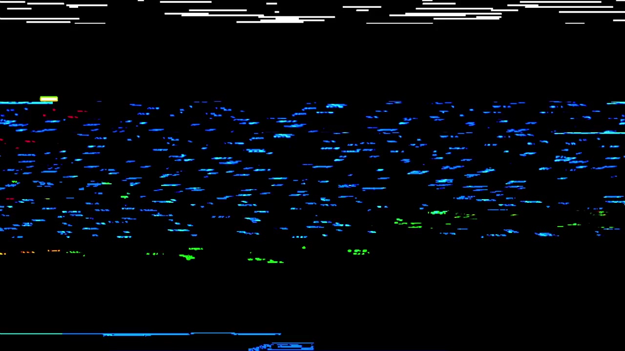 Fast Digital Glitch Transition with Colorful Lines