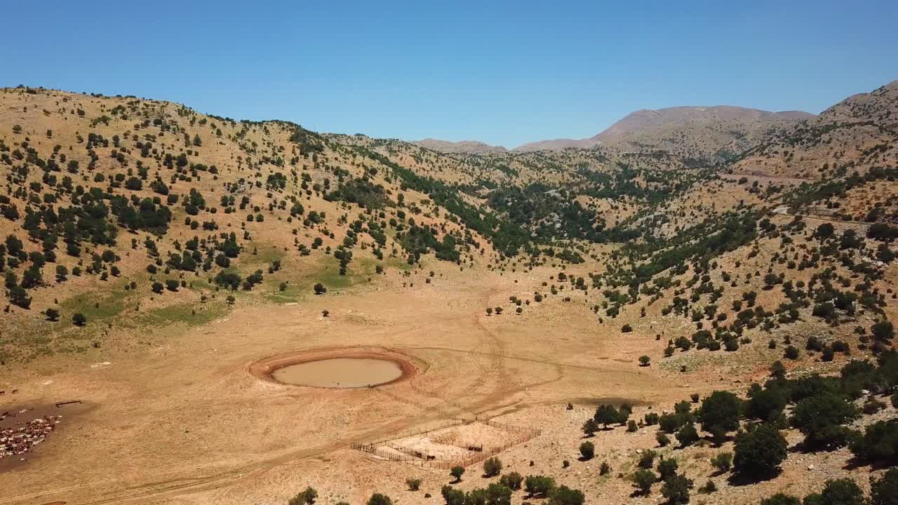 Monte Hermon, Lago Birkat Ram, veduta aerea