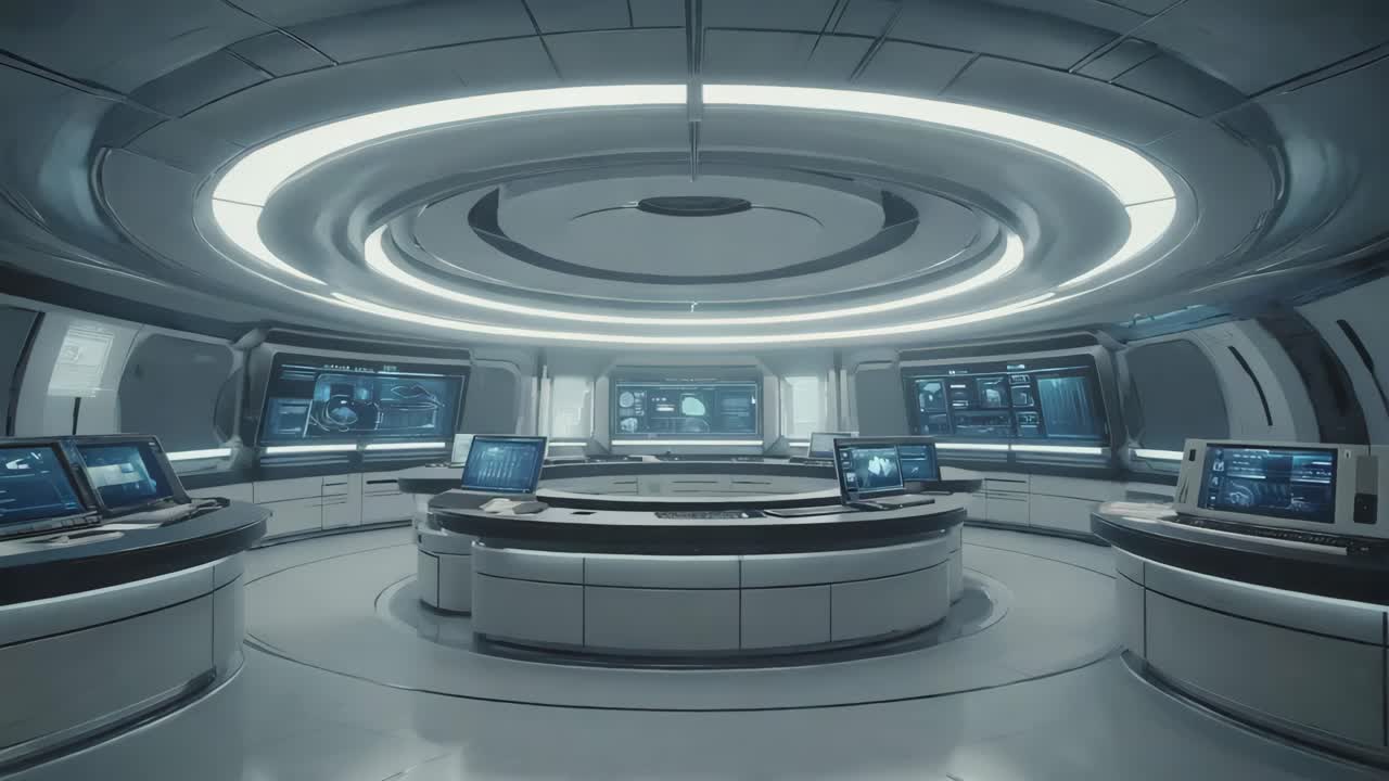 Futuristic Sci-Fi Control Room
