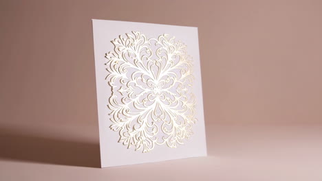 elegant gold foil design card