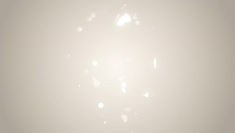 bokeh spiegelt sich in einem zerbrochenen spiegel.