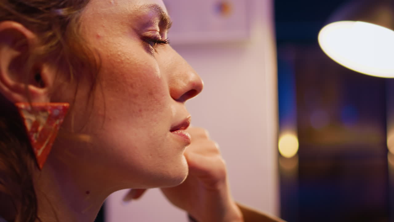 Close-up of a woman's face