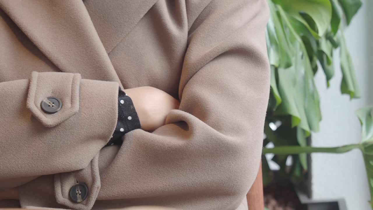 Close-up of a coat sleeve