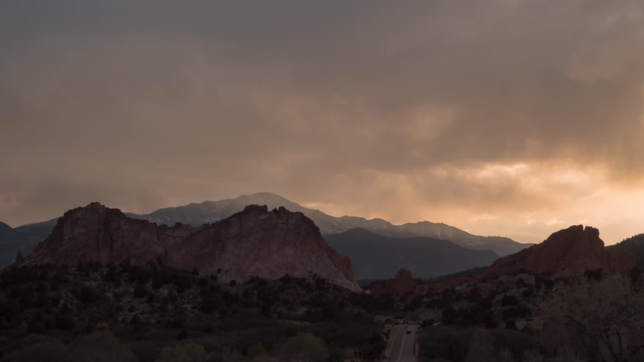 Sunset at Garden of the Gods, Colorado