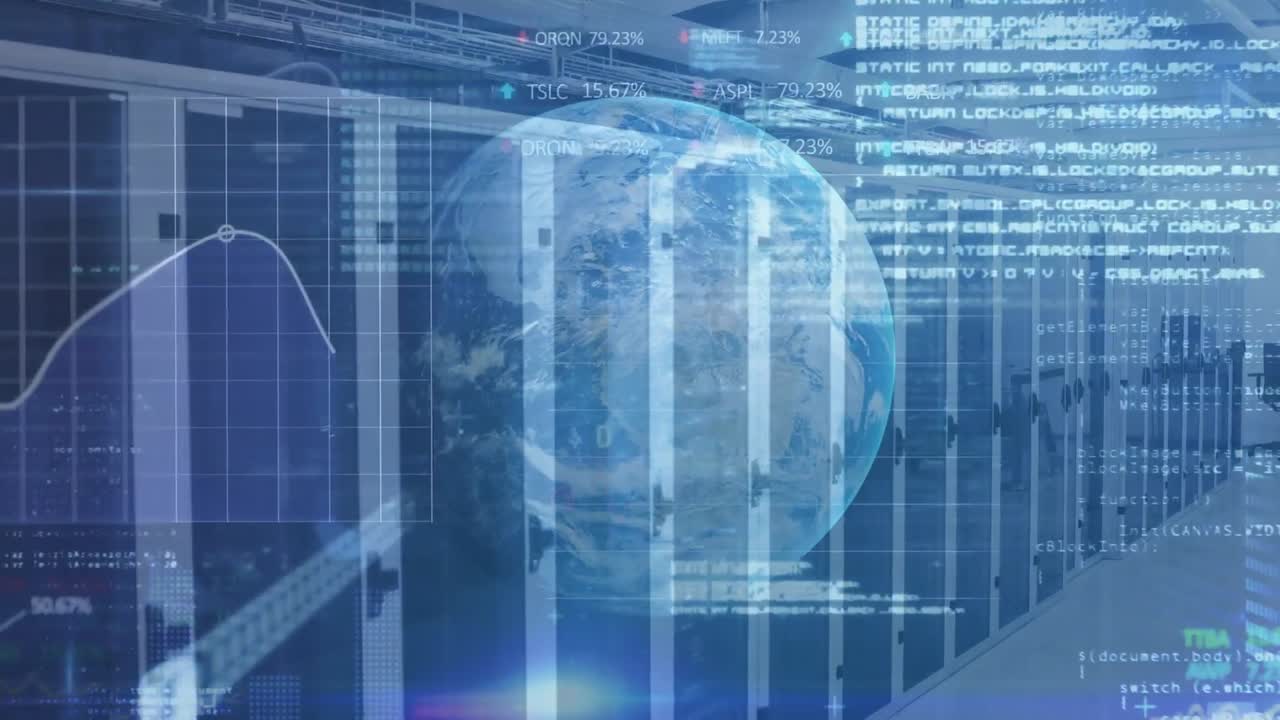 서버  ⁇  위의 글로브로 데이터 처리의 애니메이션