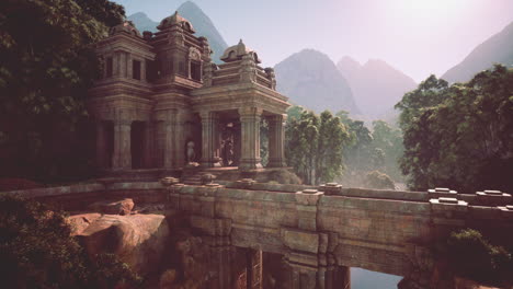 antiguas ruinas de templos en la jungla