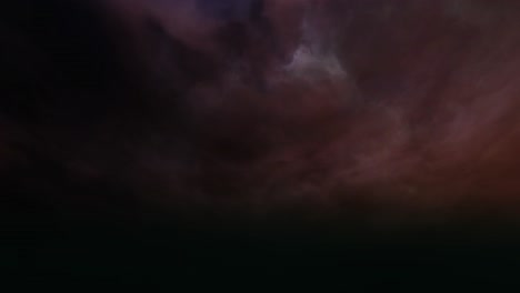 timelapse, darkening twilight clouds and thunderstorms