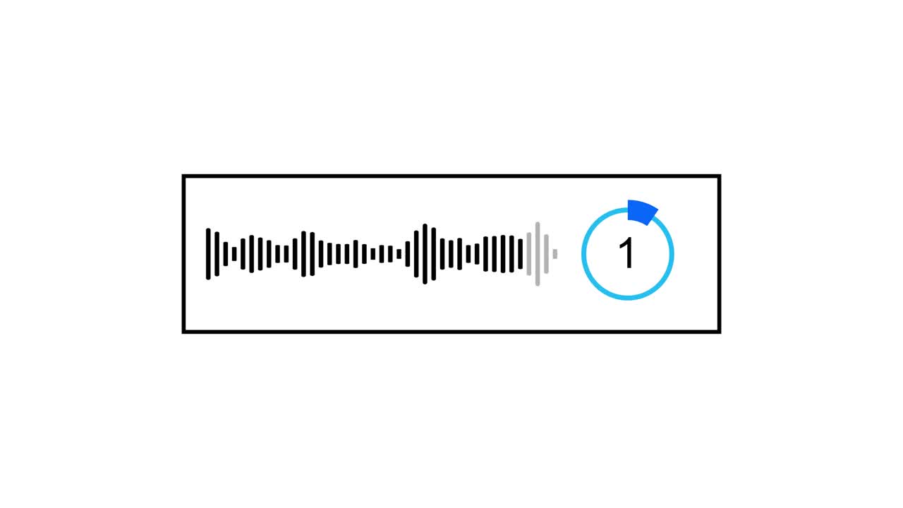 Audio Waveform with Timer
