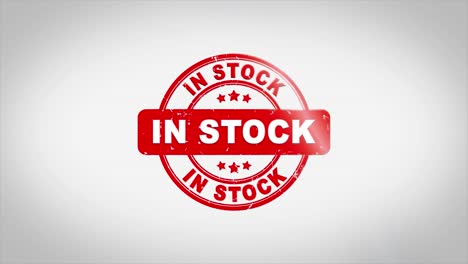 in stock label