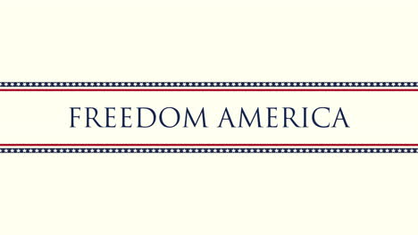 animated closeup text freedom america on holiday background 2