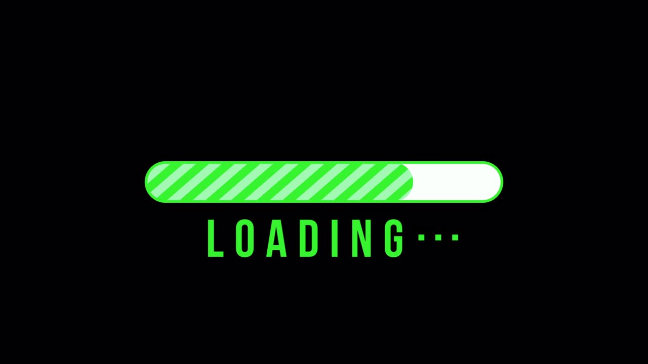 Simple Progress Bar Animation Green