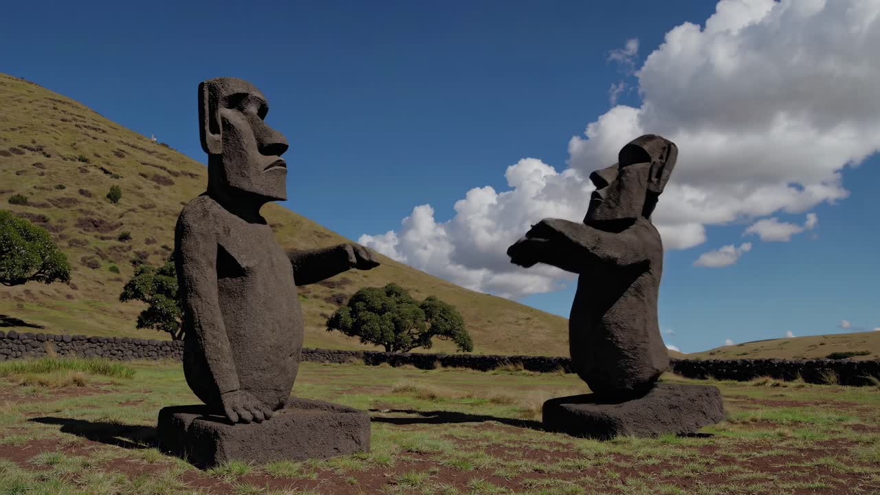 Le statue di Moai dell'Isola di Pasqua