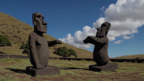 moai statues on easter island