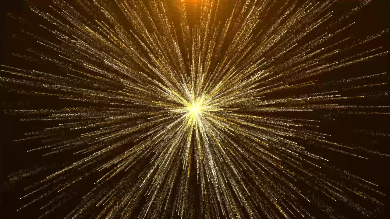 Bellissimo concetto estivo dorato, magico, di lusso, con polvere di stelle dorata, movimento di bokeh e ombra naturale.