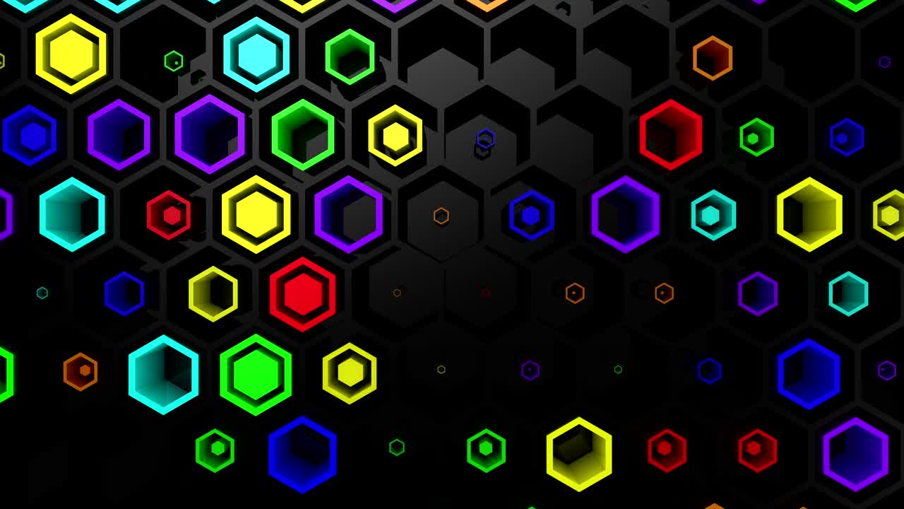 el fondo de los hexágonos