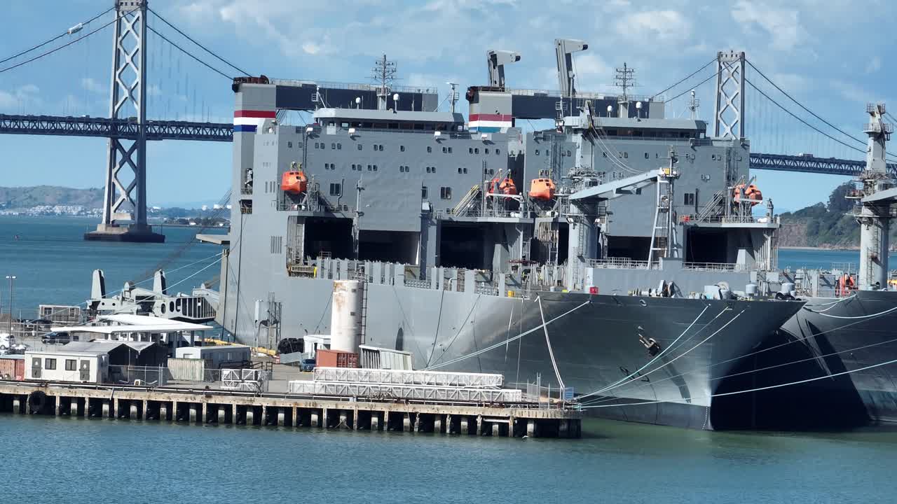 Cargo Ships in San Francisco Bay