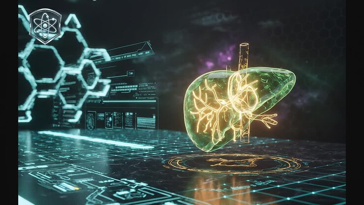 Futuristic 3D Holographic Model of Human Liver with Digital Interface