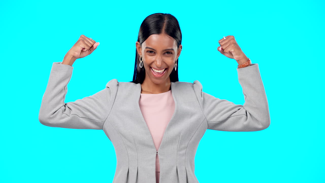 mujer de negocios feliz, cara