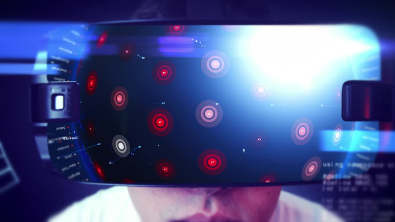 fotografía en primer plano de un joven que usa auriculares vr y experimenta la realidad virtual