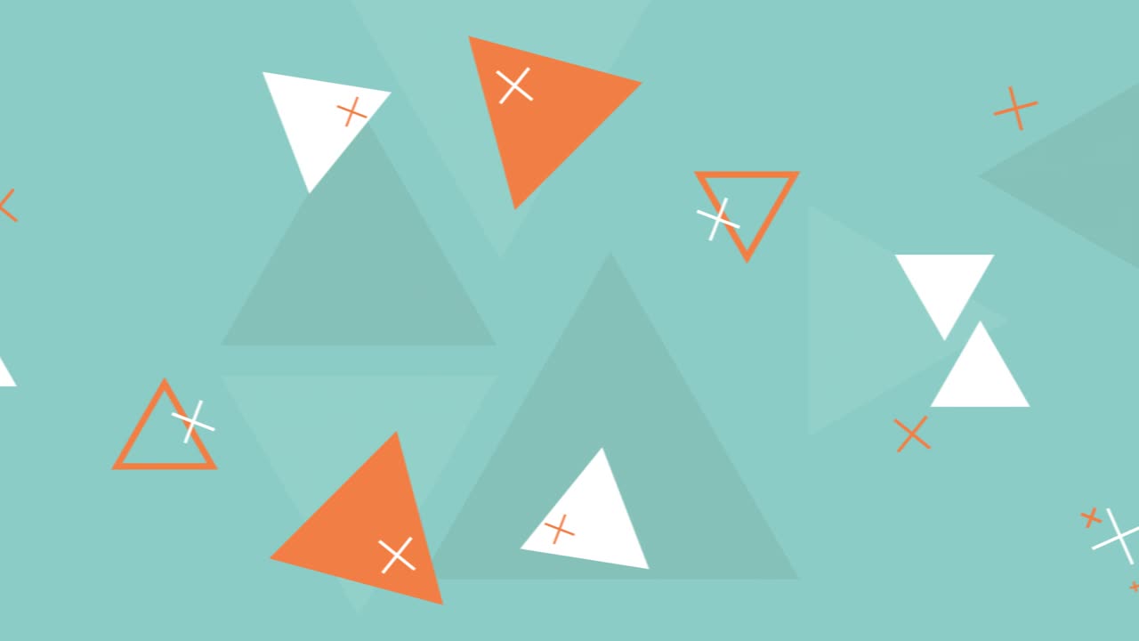 단순한 루프로 된 분홍색 배경과 기하학적 모양입니다.