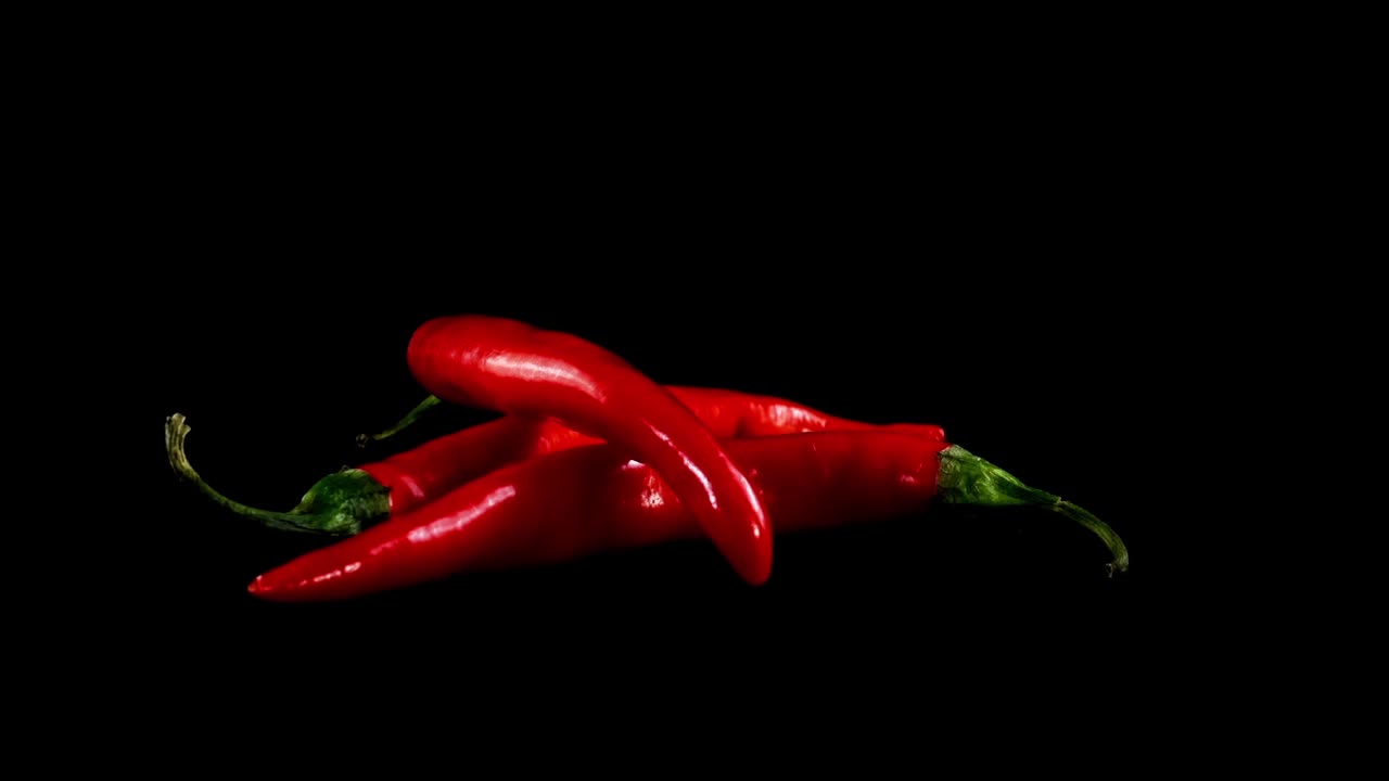 Chili pepper on a black background