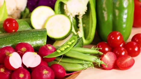 assorted vegetables displayed on a white background