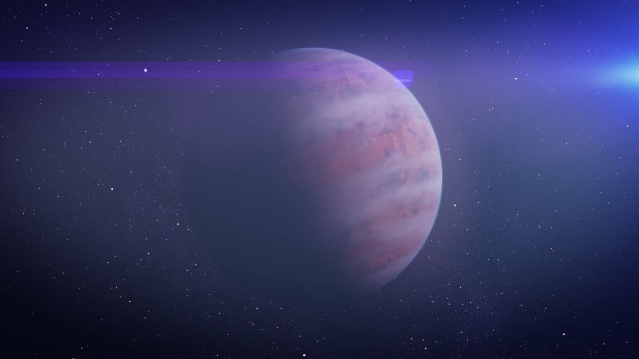 planeta alienígena en el espacio profundo