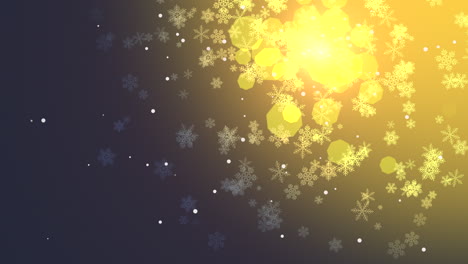 Fesselnde-Weihnachtsszene-Mit-Fallenden-Schneeflocken-Vor-Dunklem-Hintergrund