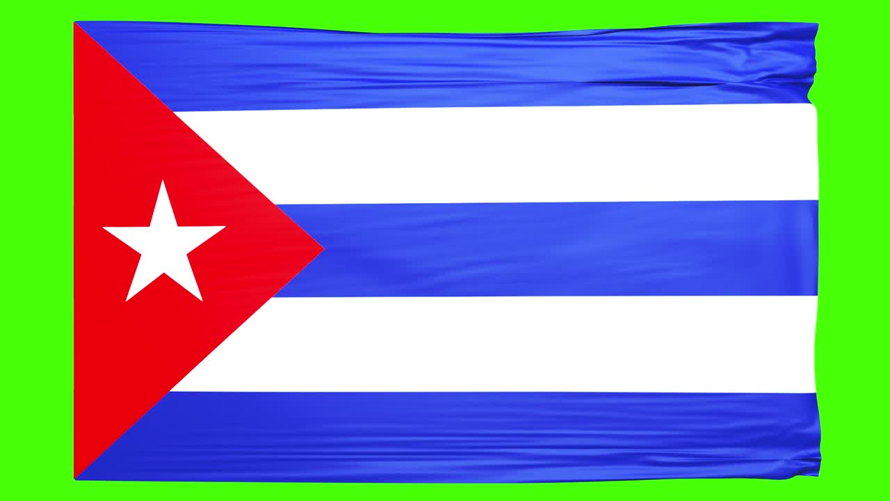 - Bandiera cubana sventolante - 1920x1080 - 3D.