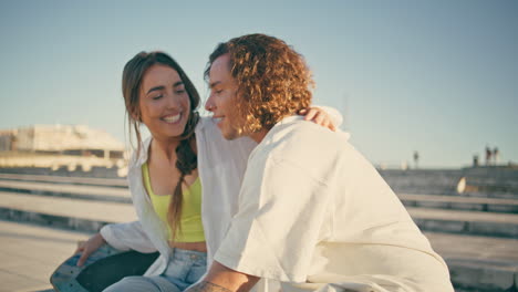 couple enjoying a moment together