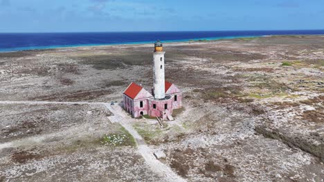 Klein-Curacao-Lighthouse-At-Willemstad-In-Netherlands-Curacao