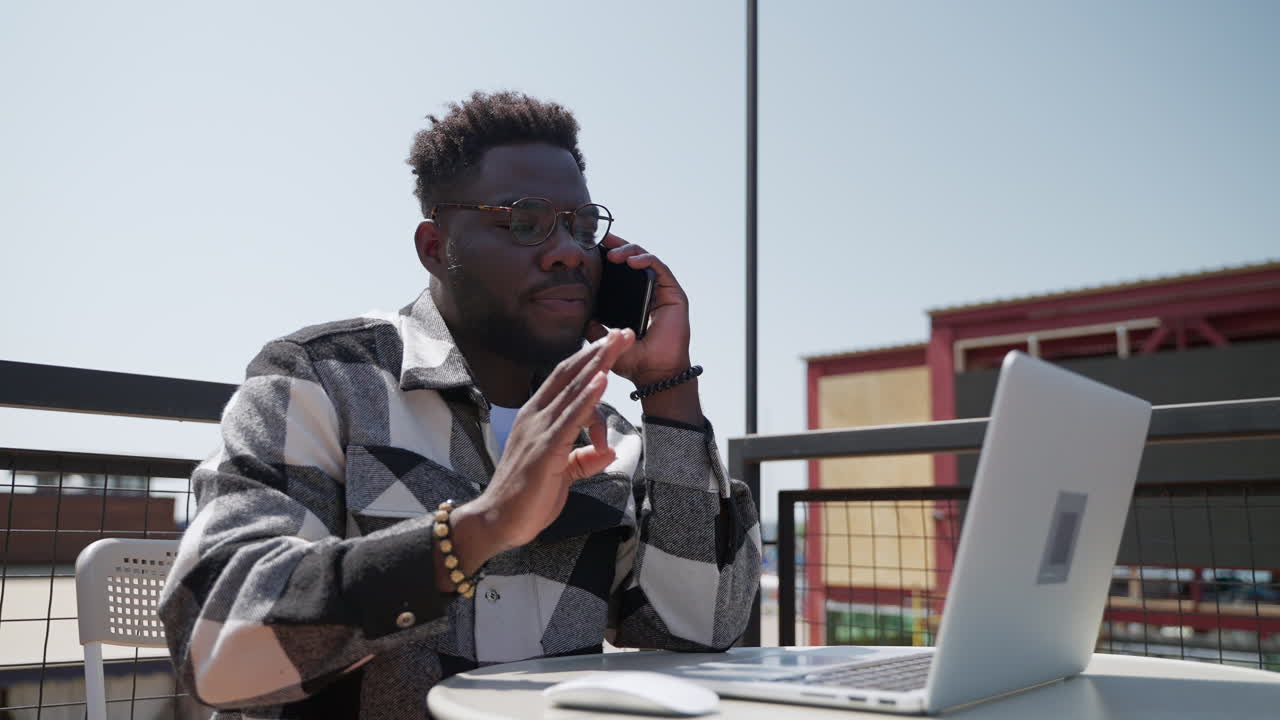 Man on Video Call