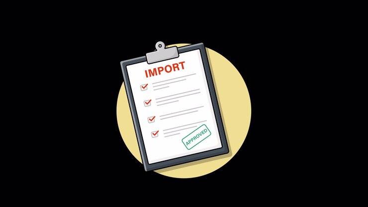 Animated Clipboard Showing Import Checklist Completion and Approval