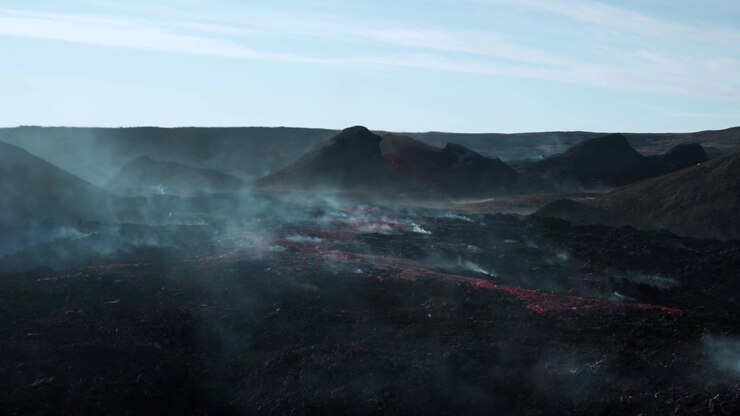 Fagradalsfjall volcano in South West Iceland
