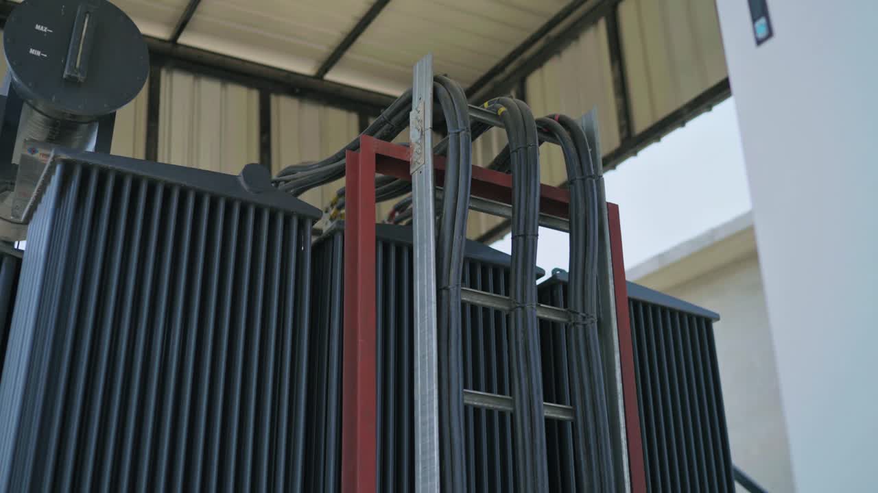 Shot of electrical and solar equipments