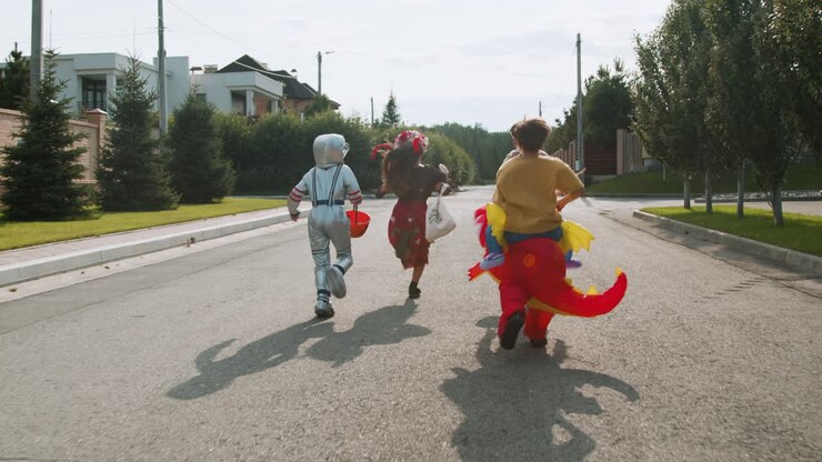 Kids on Halloween