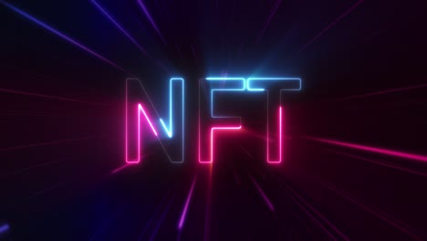 luz de texto nft