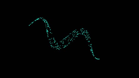 tecnología abstracta líneas azules de puntos animados, círculos de partículas. modo de mezcla