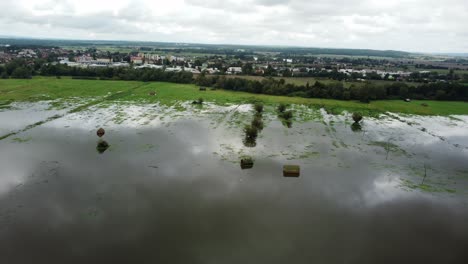 spilled water into the surrounding meadows