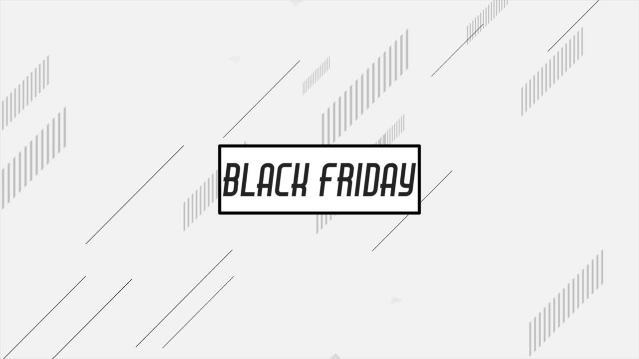 Black Friday med Memphis-geometriske trekanter og zigzag