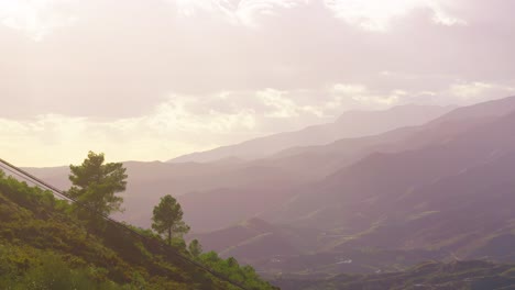 Mountain-range-near-Alhaurin-El-Grande,-Andalusia,-Spain