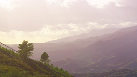 mountain range near alhaurin el grande, andalusia, spain