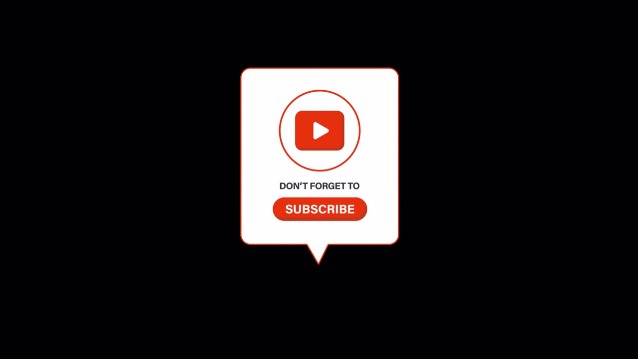 YouTube Subscribe Button Animation with Call to Action