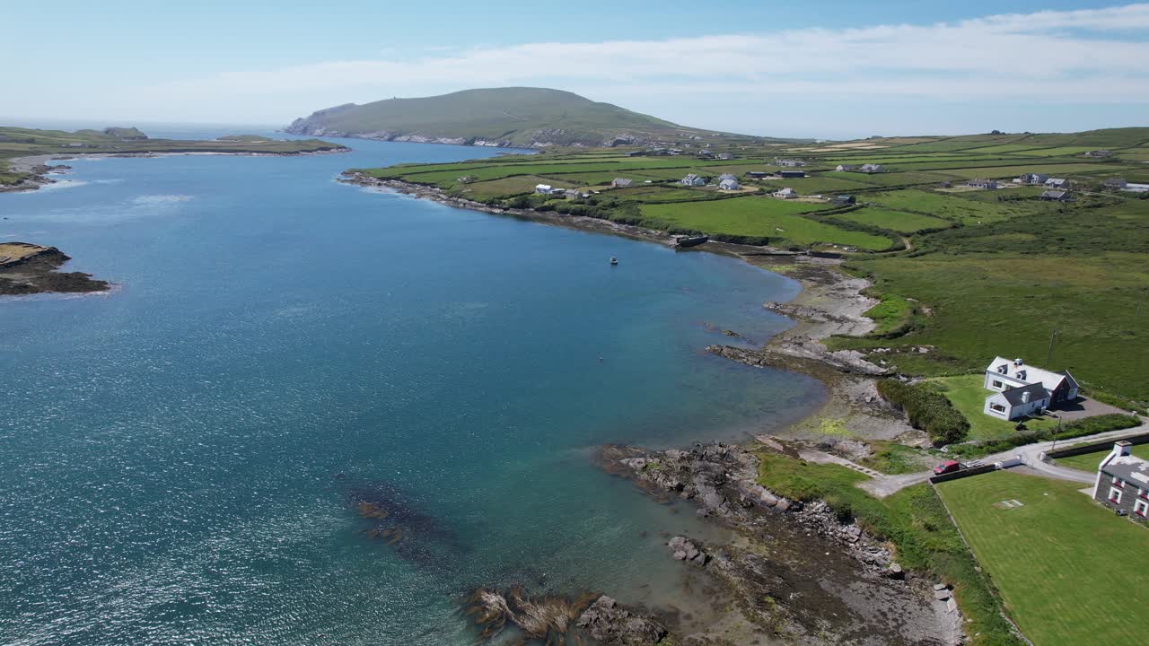 valentia 섬 카운티 케리 해안, 아일랜드 무인 항공기 조감도