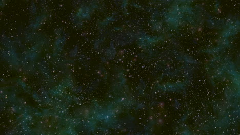 universo oscuro con polvo volador y brillos con nubes azules
