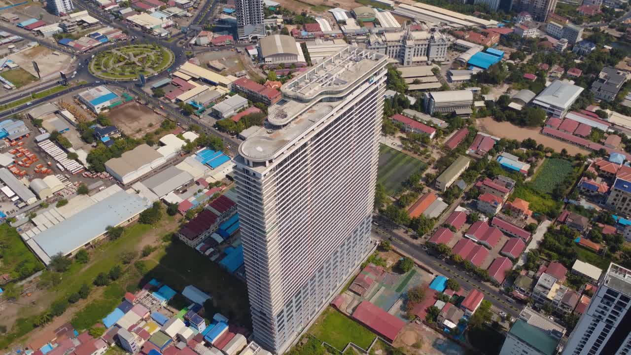 Aerial view, luxury apartment developments, Wealth Mansion condominium